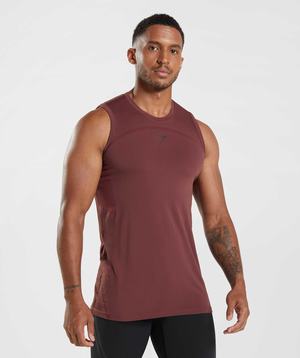 Gymshark 315 Seamless Tanktop Roze Bruin | MBNK83407