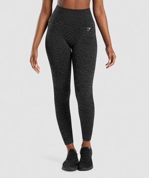 Gymshark Adapt Animal Seamless Leggings Zwart | BSCY90648