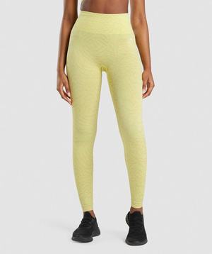 Gymshark Adapt Animal Seamless Leggings Geel | DNRO89271