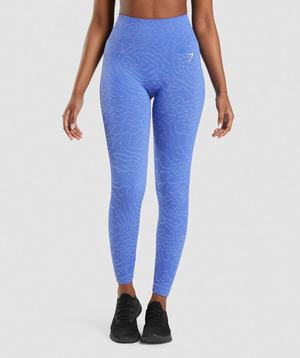 Gymshark Adapt Animal Seamless Leggings Blauw | FWSI20485