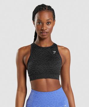 Gymshark Adapt Animal Seamless Sport Bh Zwart | EZVL13560