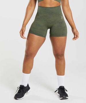 Gymshark Adapt Camo Seamless Korte Broek Olijfgroen Olijfgroen | OHGK96182