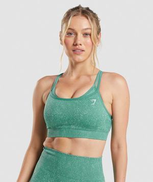 Gymshark Adapt Fleck Seamless Sport Bh Groen | SLUR68473