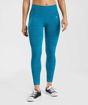 Gymshark Adapt Marl Seamless Leggings Blauw Donkergrijs Blauw | GMPD05492