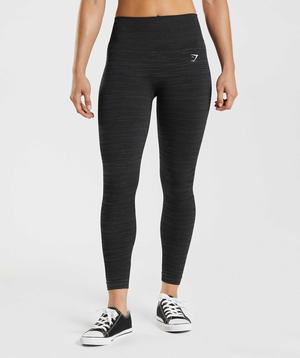 Gymshark Adapt Marl Seamless Leggings Zwart Grijs | MTIB13697