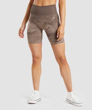 Gymshark Adapt Ombre Seamless Korte Broek Bruin | XHNM27910