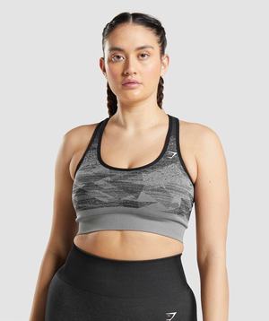 Gymshark Adapt Ombre Seamless Sport Bh Zwart | UXHJ12436