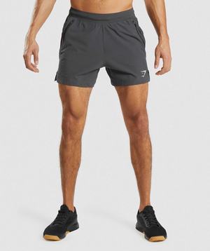 Gymshark Apex 5" Perform Korte Broek Zwart Grijs | UAWD82370