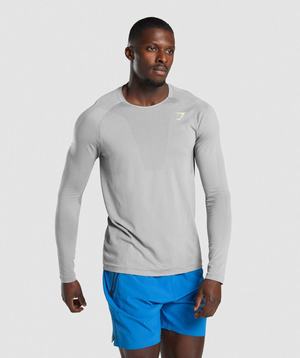 Gymshark Apex Long Sleeve T-shirts Grijs | LOGN43678