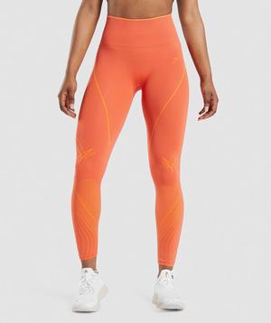 Gymshark Apex Seamless High Rise Leggings Oranje Abrikoos Oranje | LOHB41908