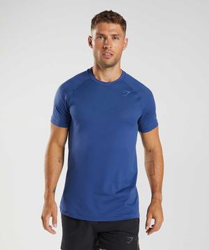 Gymshark Apex Seamless T-shirts Blauw Blauw | CGDW79125