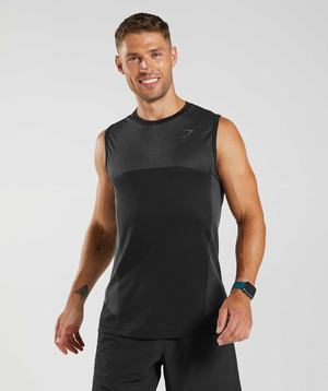 Gymshark Apex Seamless Tanktop Zwart Grijs | KMVL80421