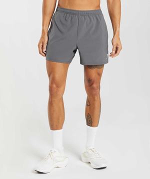 Gymshark Arrival 5" Korte Broek Grijs | OKCD59381