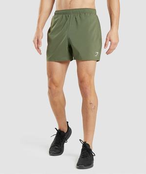 Gymshark Arrival 5" Korte Broek Olijfgroen | HLKI40687