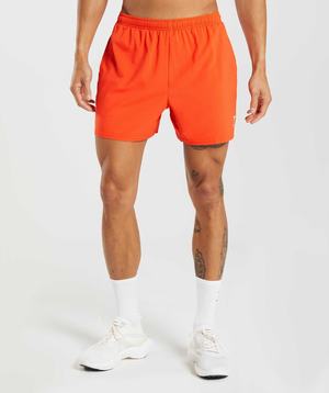 Gymshark Arrival 5" Korte Broek Rood | QILW04528