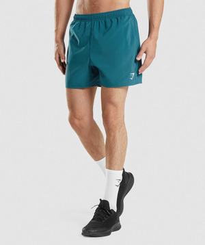 Gymshark Arrival 5" Korte Broek Turquoise | TAYU16894