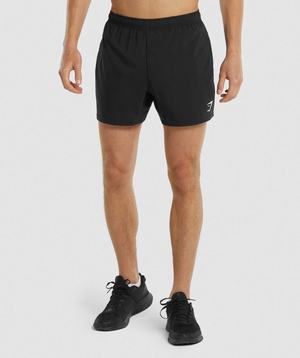 Gymshark Arrival 5" Korte Broek Zwart | MANV96175