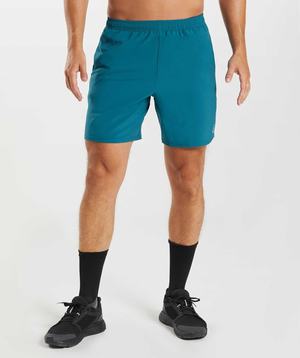 Gymshark Arrival 7" Korte Broek Blauw | OXGW39820