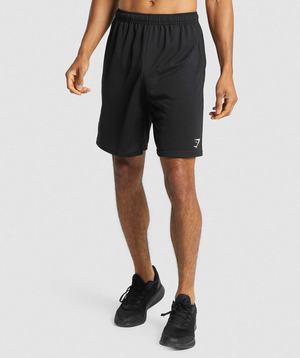 Gymshark Arrival Gebreid Korte Broek Zwart | PLQR80924