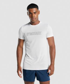 Gymshark Arrival Grafische T-shirts Wit | OZYK38657