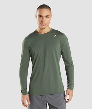 Gymshark Arrival Long Sleeve T-shirts Groen | LISP86904