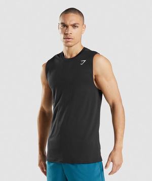 Gymshark Arrival Mouwloos Tanktop Zwart | XEGW65081