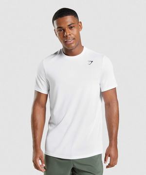 Gymshark Arrival Regular Fit T-shirts Wit | MWTO58340