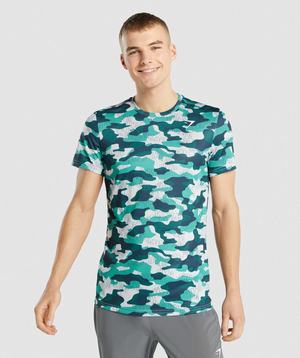 Gymshark Arrival T-shirts Turquoise | IVKF28561