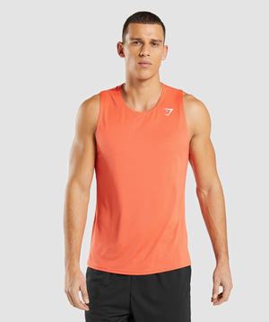 Gymshark Arrival Tanktop Oranje | FUKX87942