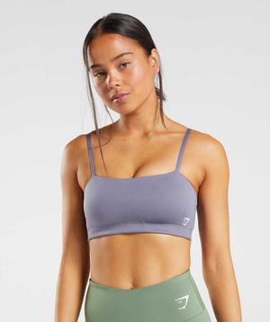 Gymshark Bandeau Sport Bh Paars | FAPX34801