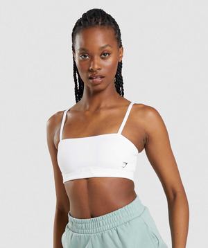 Gymshark Bandeau Sport Bh Wit | RPAW26943