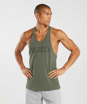 Gymshark Block Gilet Olijfgroen | HOYV63809