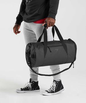 Gymshark Bold Barrel Bag Accessoires Zwart | IVDS96572