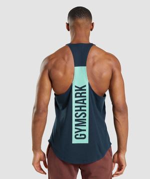 Gymshark Bold Gilet Donkerblauw | ZQVE57912