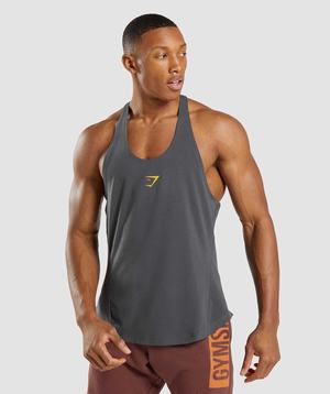 Gymshark Bold Gilet Zwart Grijs | NLUA36479