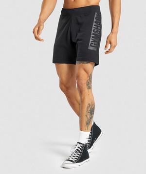 Gymshark Bold Korte Broek Zwart | UDQJ87590