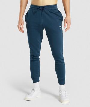 Gymshark Crest Joggingbroeken Donkerblauw | SVDC04259