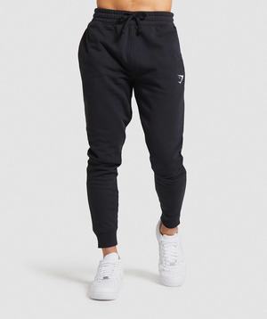 Gymshark Crest Joggingbroeken Zwart | VYLT25670