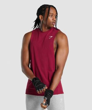 Gymshark Critical 2.0 Drop Arm Tanktop Bordeaux | HYRA82347