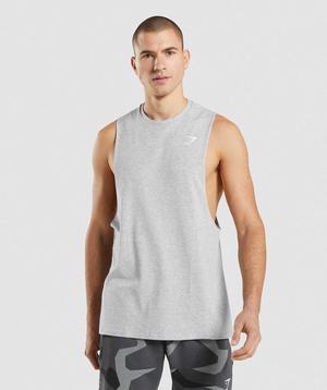 Gymshark Critical 2.0 Drop Arm Tanktop Lichtgrijs | PJRM97521