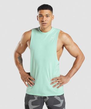 Gymshark Critical Drop Arm Tanktop Blauw | KRVE12546