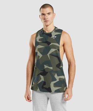 Gymshark Critical Drop Arm Tanktop Groen | FHZG86513