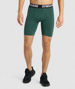 Gymshark Element Baselayer - Dark Green Korte Broek Donkergroen | PCOH17650