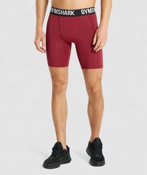 Gymshark Element Baselayer Korte Broek Bordeaux | IUWF52764