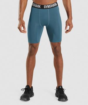 Gymshark Element Baselayer Korte Broek Turquoise | DTJZ14273