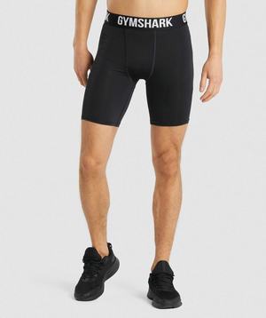 Gymshark Element Baselayer Korte Broek Zwart | ZMBA96173