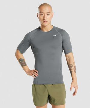 Gymshark Element Baselayer T-shirts Grijs | MGYP32048