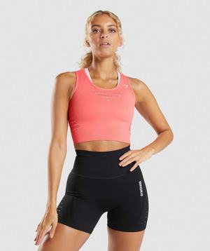 Gymshark Energy Seamless Crop Tanktop Roze | FMQG80493