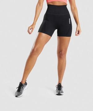 Gymshark Energy Seamless Korte Broek Zwart | GDOY98752