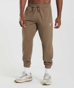 Gymshark Essential Oversized Joggingbroeken Bruin | GJQP96401